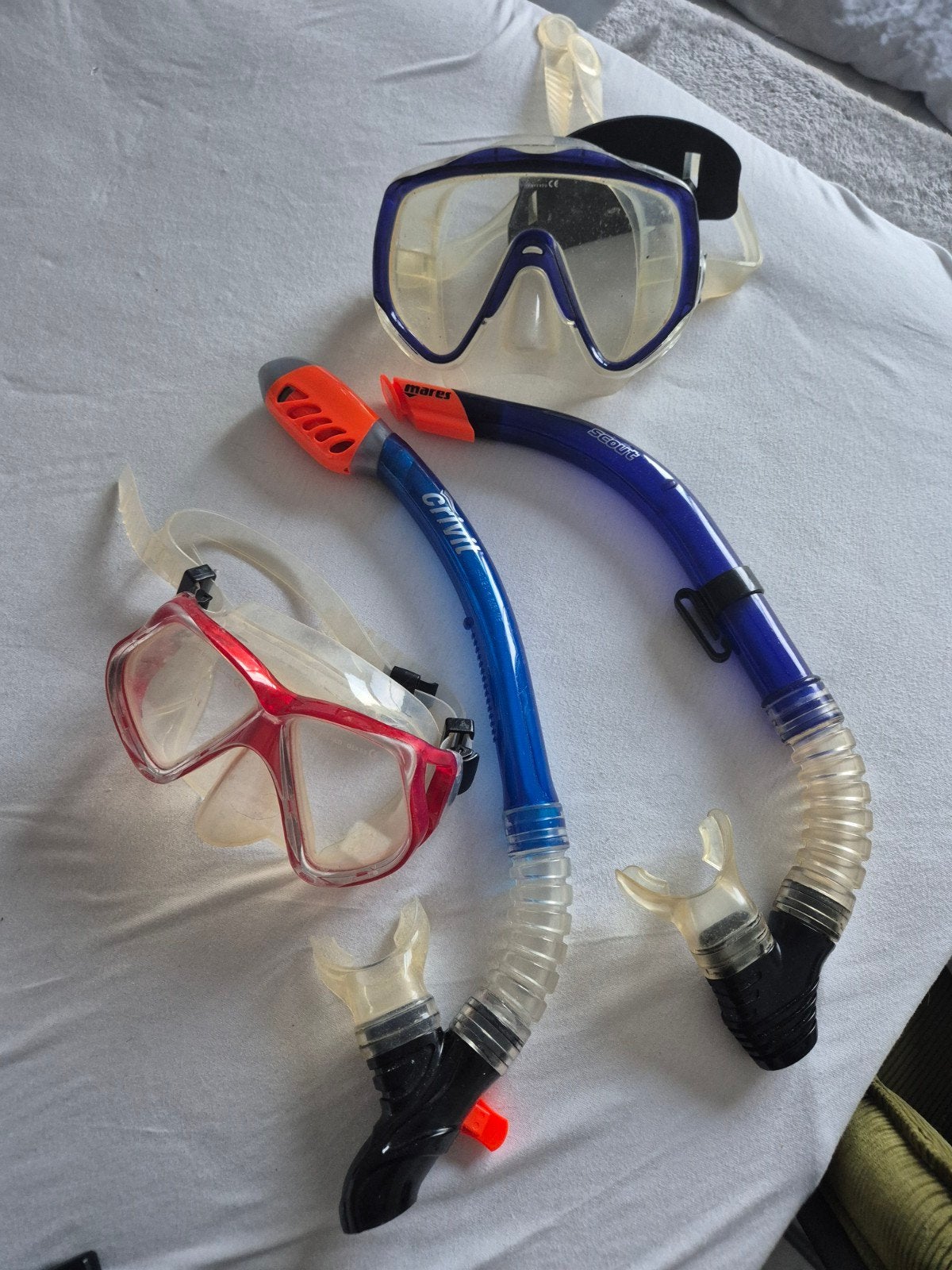 2 snorkelset, Ophalen of Verzenden