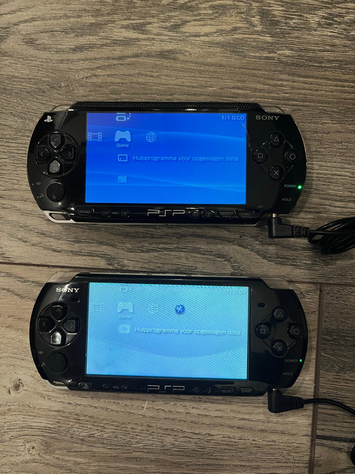 2x PSP met gebreken, Ophalen of Verzenden, Niet werkend, Zwart, PSP