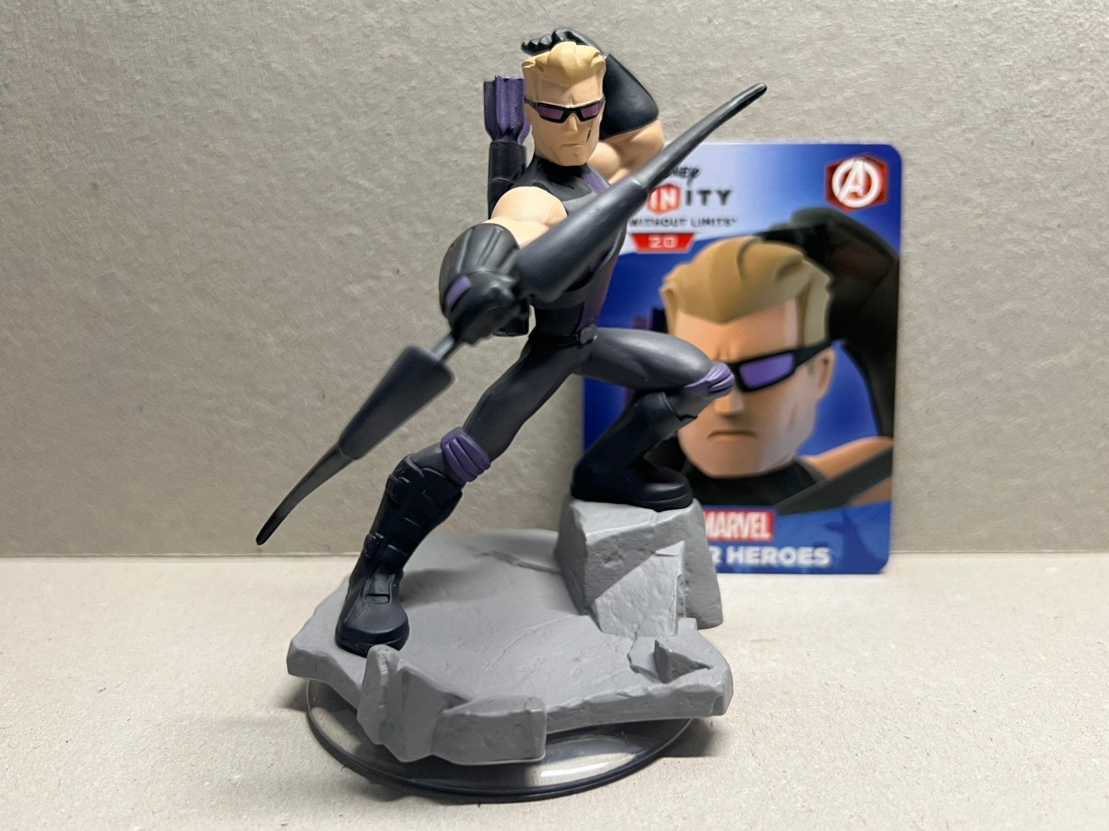 Disney Infinity 2.0 Hawkeye mét kaart, 1 speler, Ophalen of Verzenden, Zo goed als nieuw, Role Playing Game (Rpg)