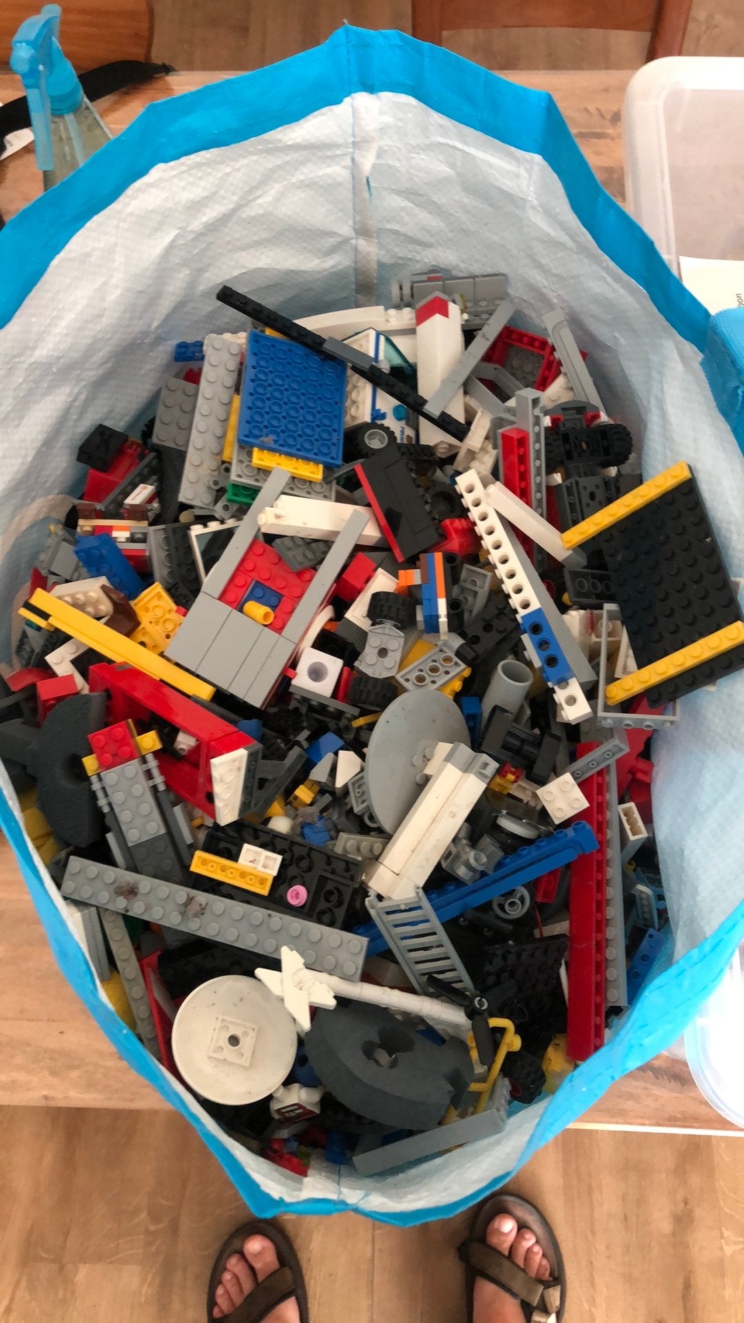 Lego 7 kg in tas assorti, Ophalen, Zo goed als nieuw