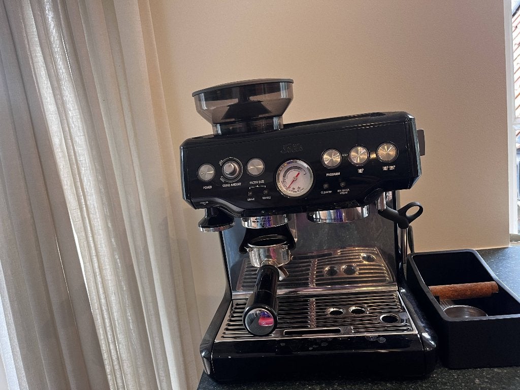 Solis Grind & Infuse Pro Espressomachine – Zwart uit 2019, Ophalen, Gebruikt, Espresso apparaat, 1 kopje