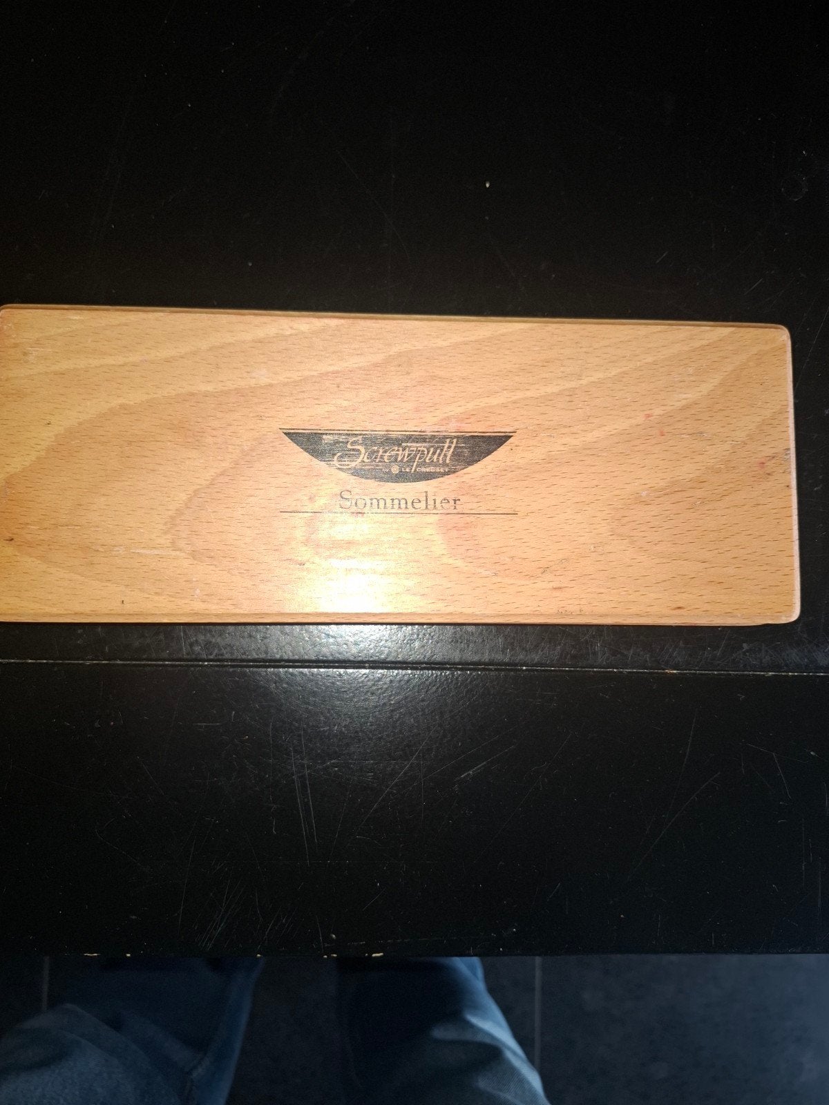 Screwpull Sommelier kurkentrekker set met thermometer, Ophalen of Verzenden, Gebruikt, Hout