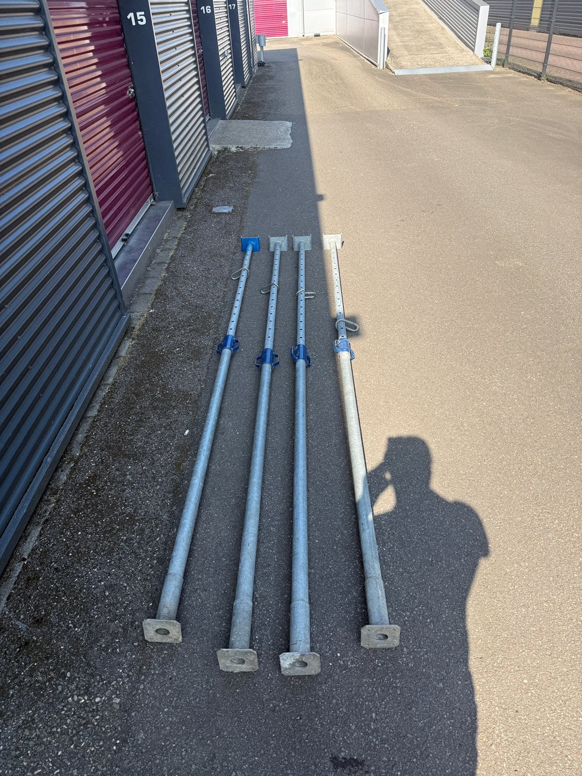 6x bouwstempels - 2 verschillende lengtes, Ophalen, Zo goed als nieuw, Overige typen, Minder dan 2 meter