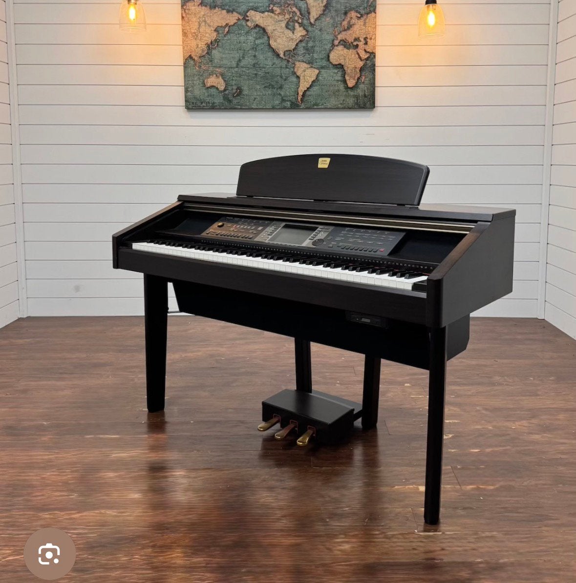 Moet vandaag weg Yamaha Clavinova CVP207 geen geluid, Muziek en Instrumenten, Ophalen, Bruin, Digitaal, Zo goed als nieuw