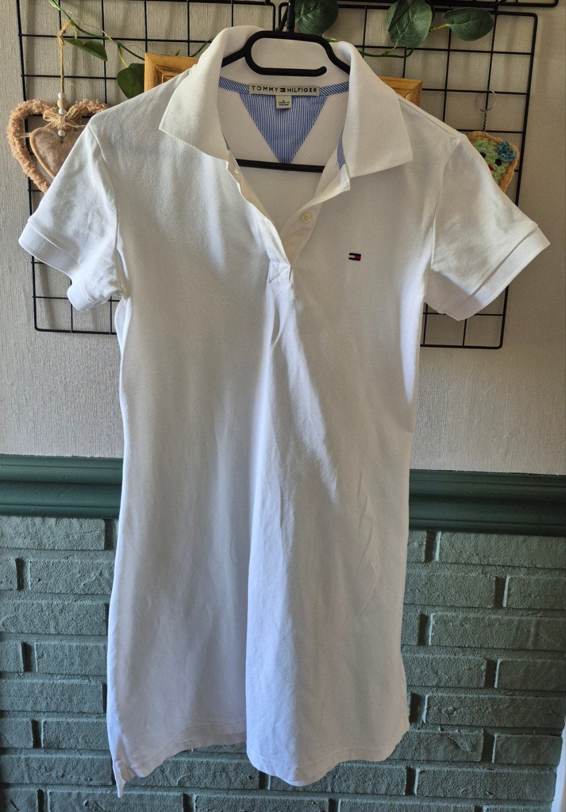Tommy Hilfiger polo jurkje wit maat M, Maat 38/40 (M), Wit, Ophalen of Verzenden, Zo goed als nieuw