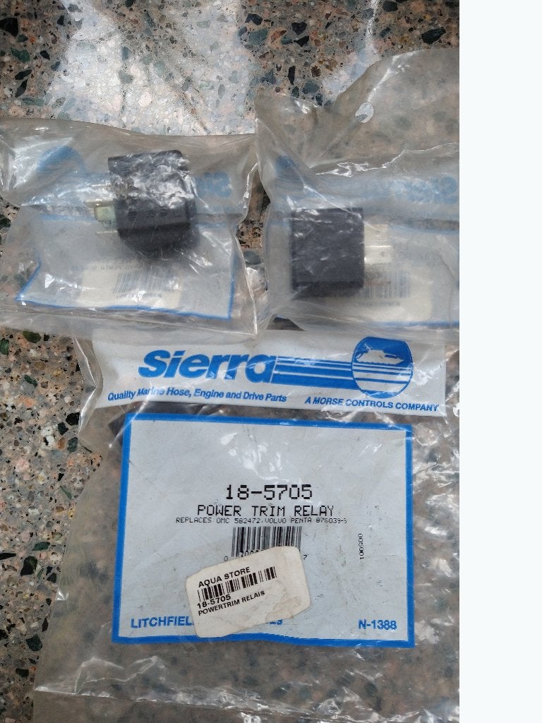 Sierra Powertrim relay, vervanger voor Omc 582472,584416, Ophalen of Verzenden, Nieuw, Motor en Techniek