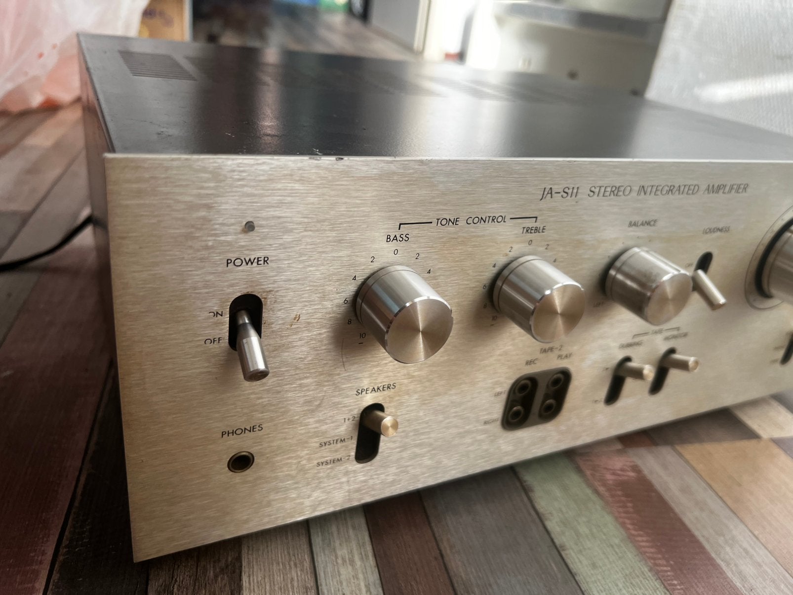 JVC JA-S11 stereo integrated amplifier, Ophalen of Verzenden, Zo goed als nieuw, Minder dan 60 watt, JVC