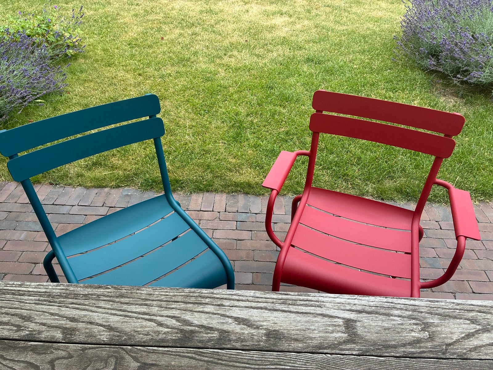 4 fermob luxembourg stoelen, Tuin en Terras, Tuinstoelen, Ophalen, Zo goed als nieuw, Kunststof