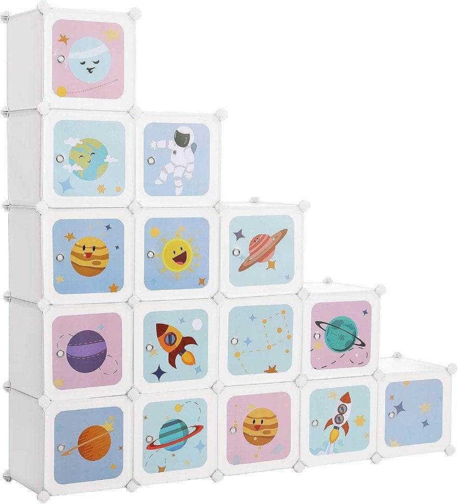 SONGMICS 15 Cube speelgoed of schoenen kastjes, Huis en Inrichting, Kasten | Schoenenrekken, Ophalen, Zo goed als nieuw