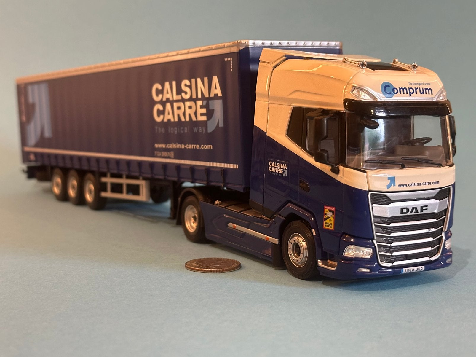 DAF XG & Schmitz Cargobull”Calsina Carré”! Nieuw&doos! KIJK!, Ophalen of Verzenden, Nieuw, Bus of Vrachtwagen
