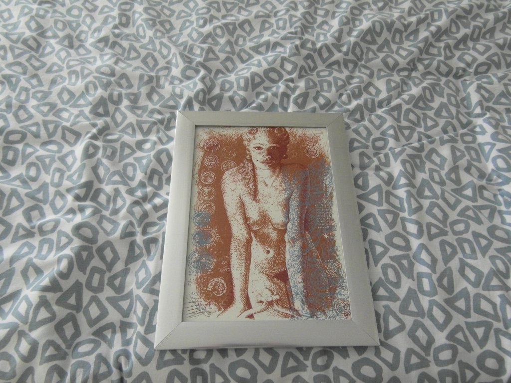 Fraaie originele gesigneerde zeefdruk - goedkoop, Gesigneerd, Ophalen of Verzenden, Zeefdruk