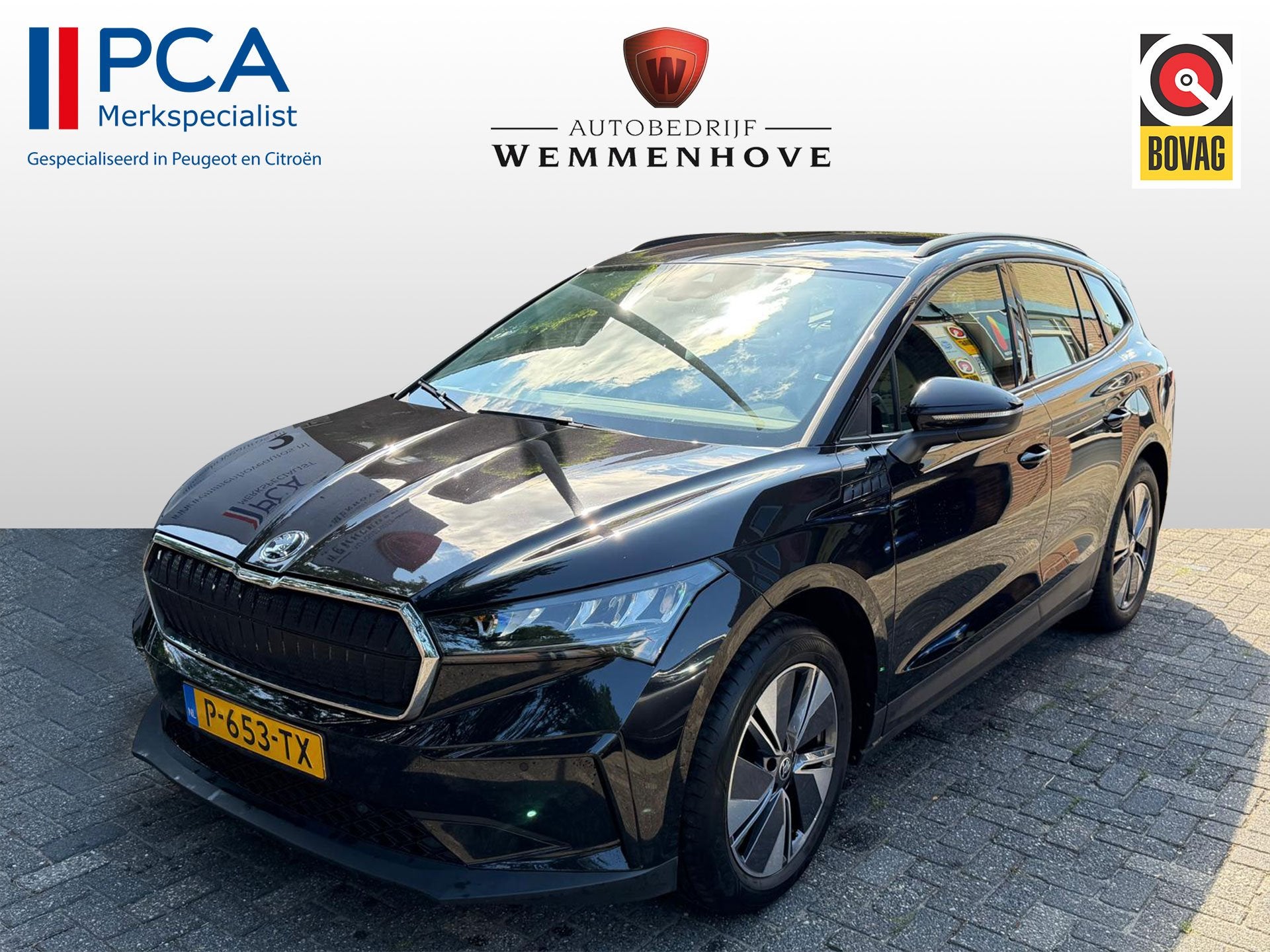 Skoda Enyaq iV 60 (bj 2022, automaat), Achterwielaandrijving, Gebruikt, Zwart, 179 pk
