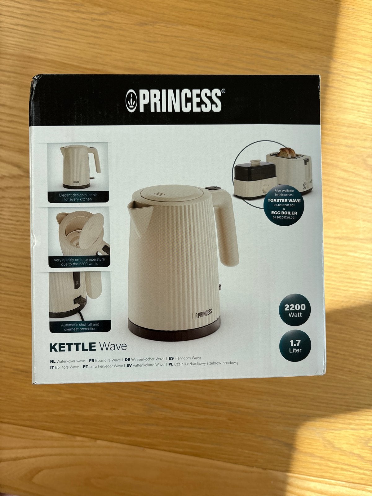 Princess Waterkoker - Nieuw in doos, 1 tot 2 liter, Ophalen of Verzenden, Nieuw