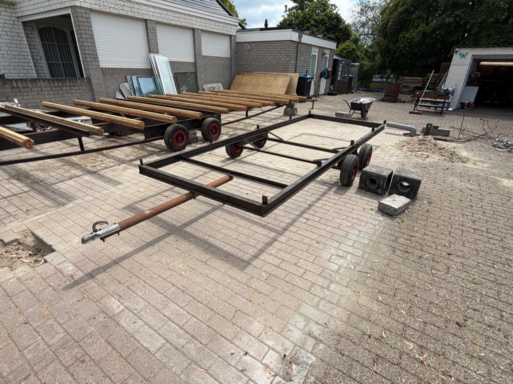 Aanhanger onderstel / trailer frame, Doe-het-zelf en Verbouw, Hout en Planken, Ophalen, Gebruikt, Balk, Overige houtsoorten