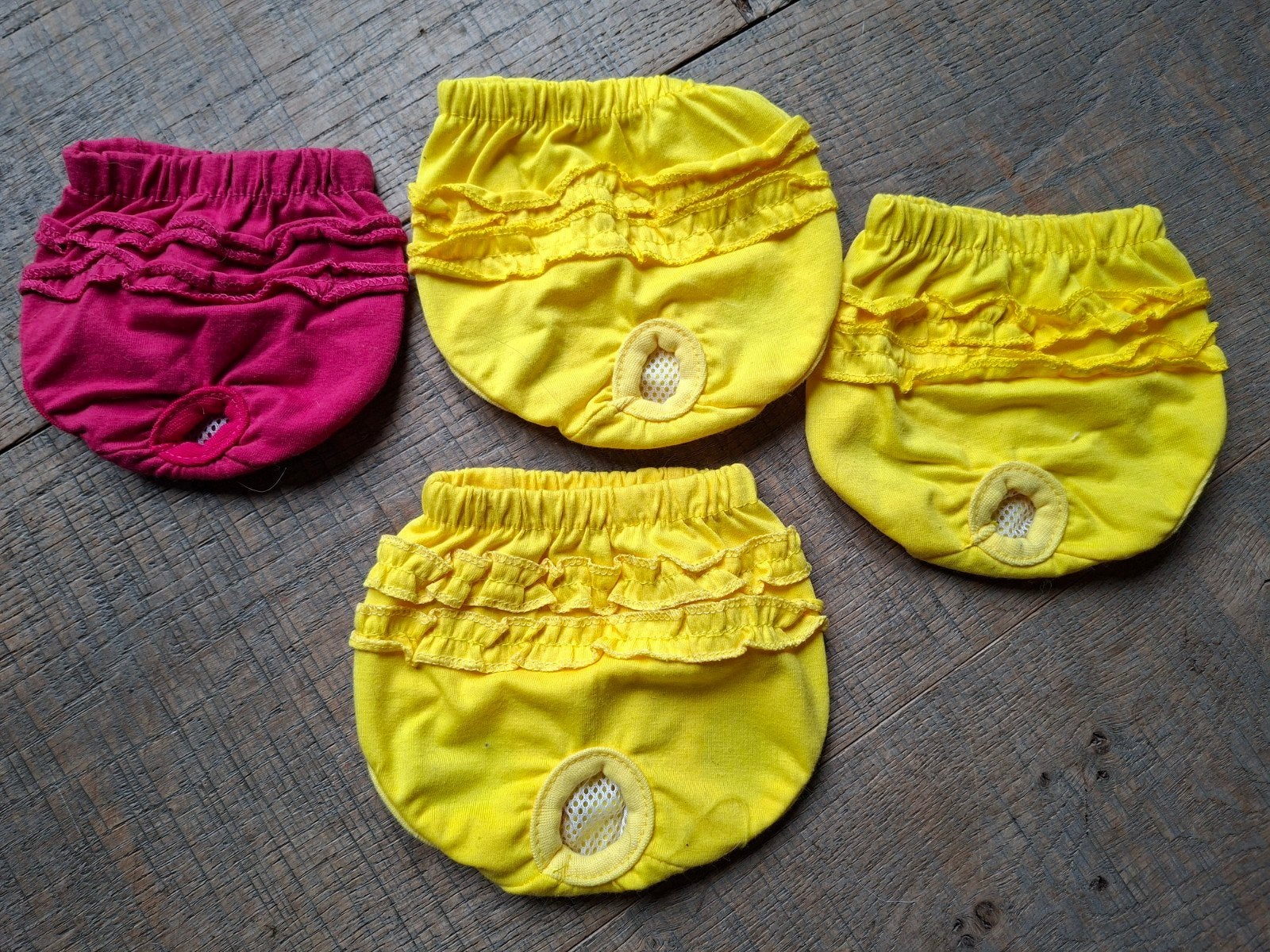 4 mini hondenbroekjes , loopsheidsbroekje hond, Ophalen of Verzenden, Zo goed als nieuw, Nvt, Nvt