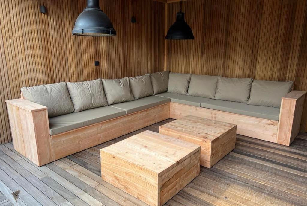 Handgemaakte tuinmeubelen, Tuin en Terras, Ophalen of Verzenden, Zo goed als nieuw, Hout