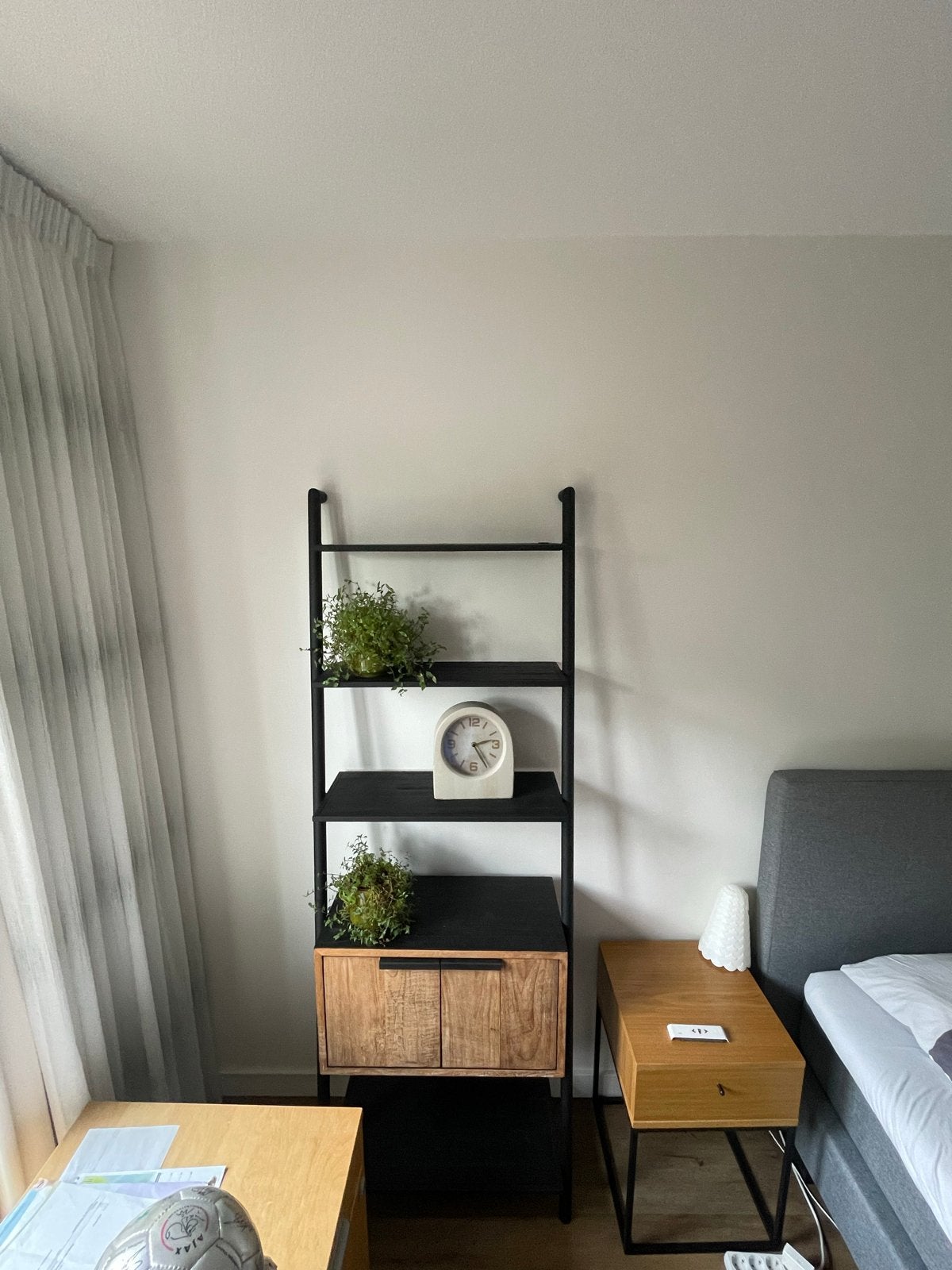 Wandrek Cosmo CS 65006 gerecycled teakhout met metaal, Huis en Inrichting, Ophalen, Teakhout, 50 tot 100 cm, Zo goed als nieuw