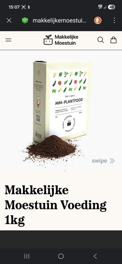 Makkelijke Moestuin Voeding 1kg, Ophalen, Nieuw