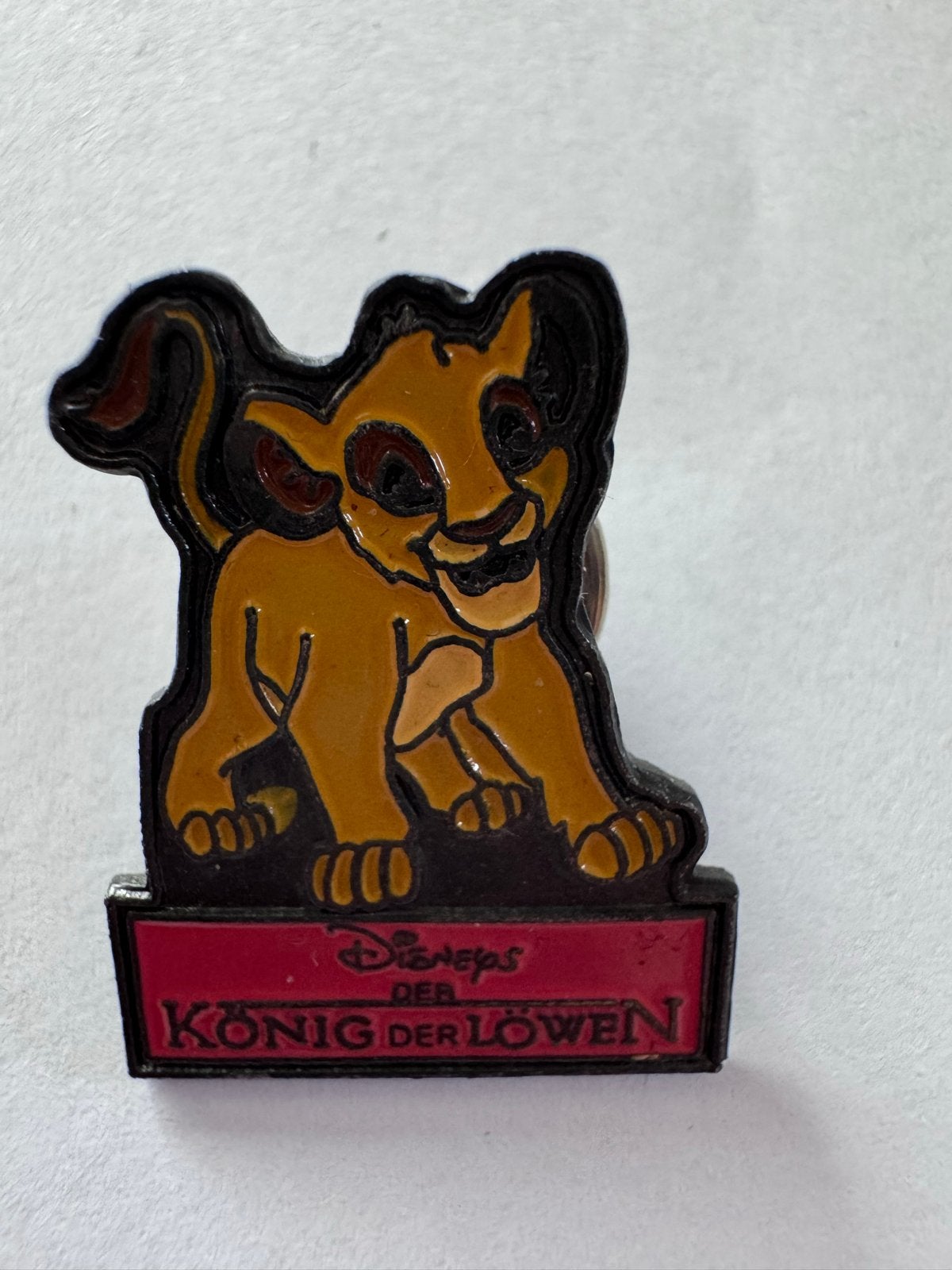 Disney De Leeuwenkoning Simba Pin Badge, Verzamelen, Disney, Ophalen of Verzenden, Leeuwenkoning of Jungle Boek, Gebruikt, Overige typen