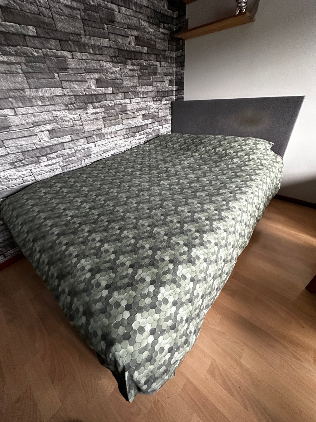Boxspring twijfelaar 140x210, Ophalen, Gebruikt, 210 cm, 140 cm