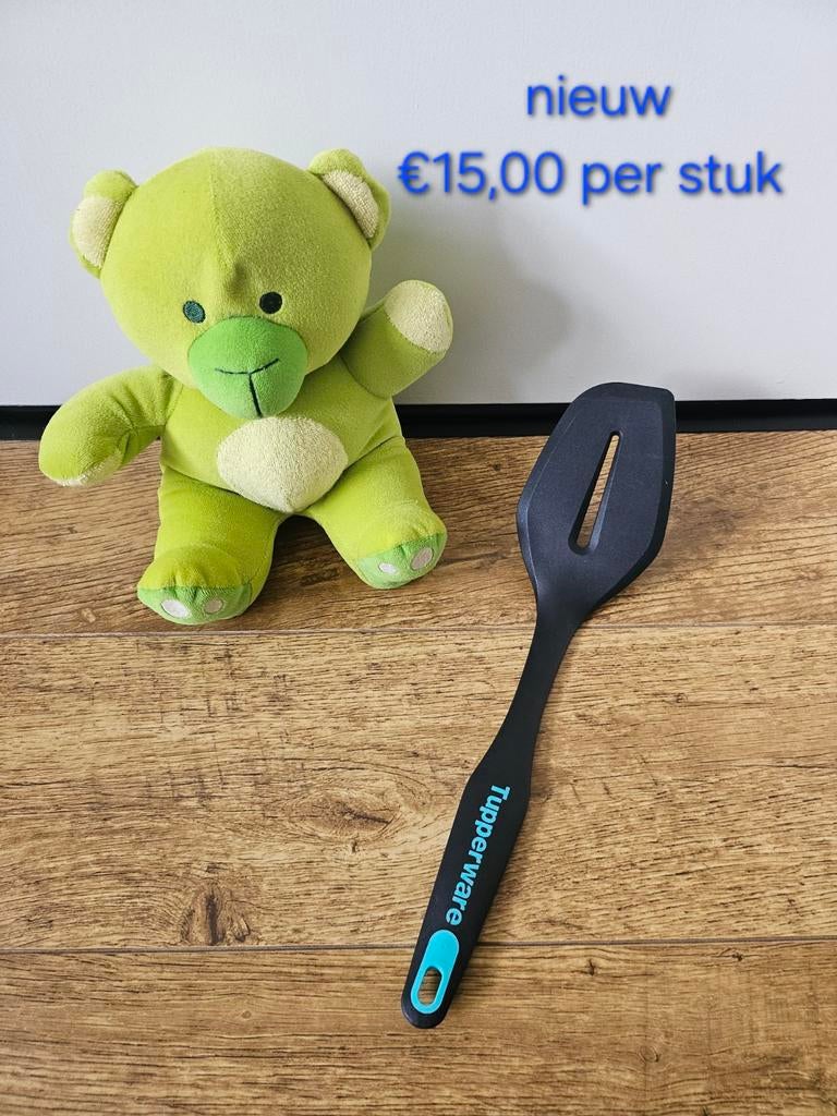 ** Tupperware nieuwe spatel - zwart turquoise, Ophalen of Verzenden, Nieuw, Overige typen