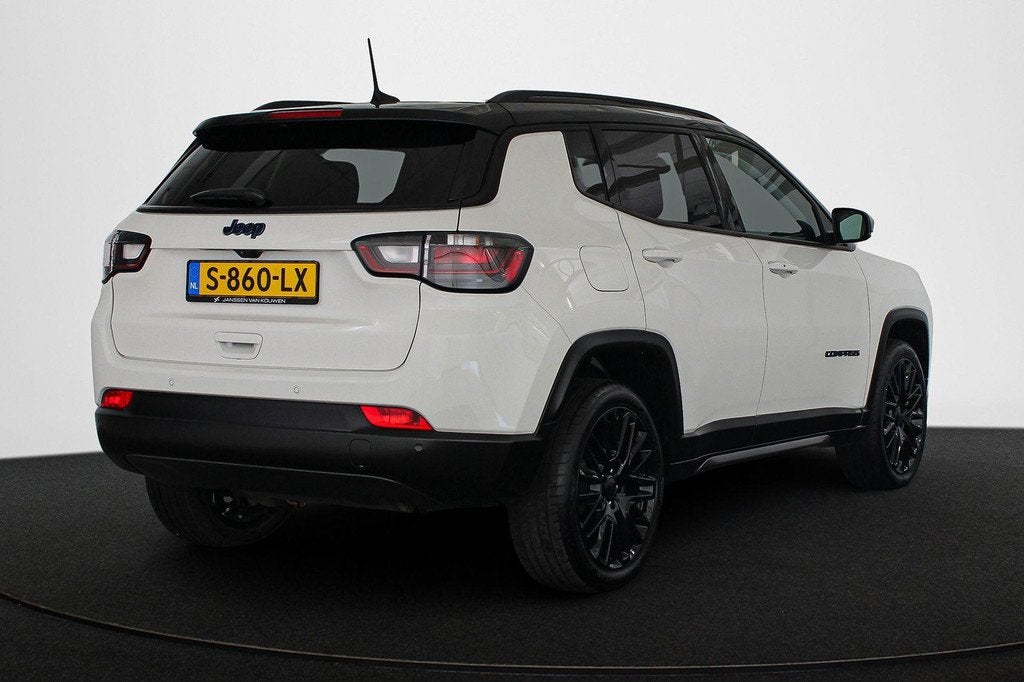 Jeep Compass 4xe 240 Plug-in Hybrid Electric S Panoramadak L, Auto's, Jeep, Automaat, 4 cilinders, Wit, Bedrijf