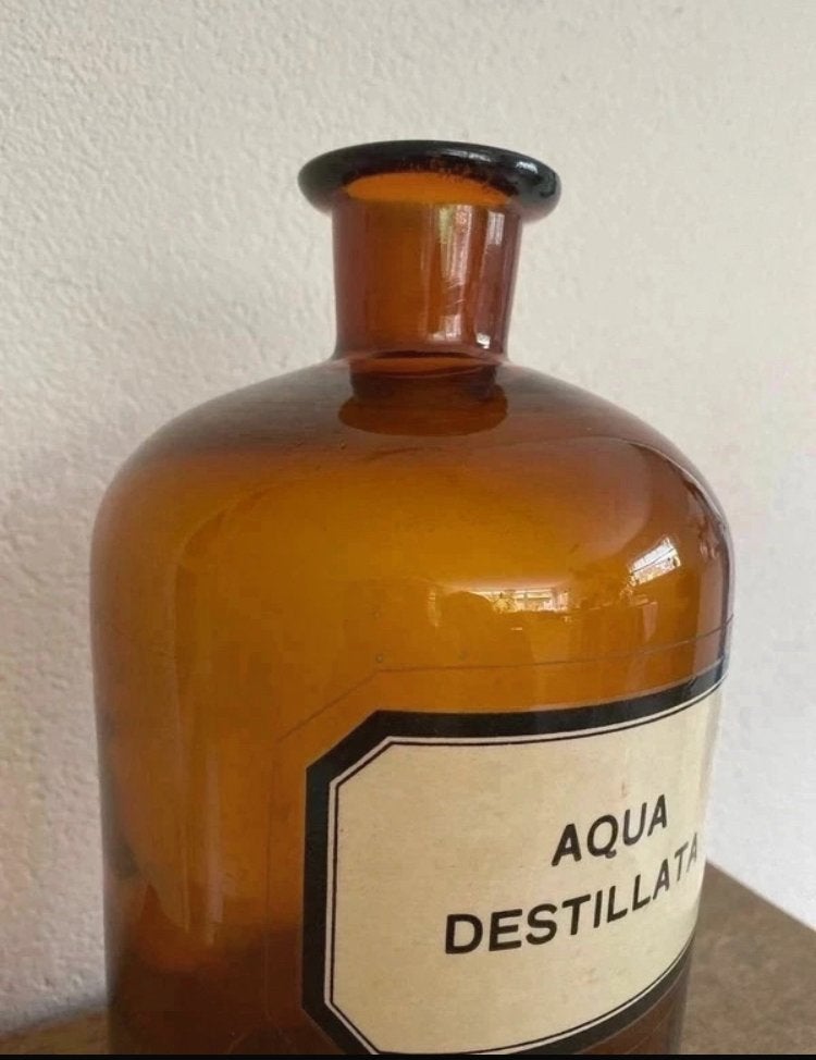 Vintage apothekersfles 25cm, Ophalen