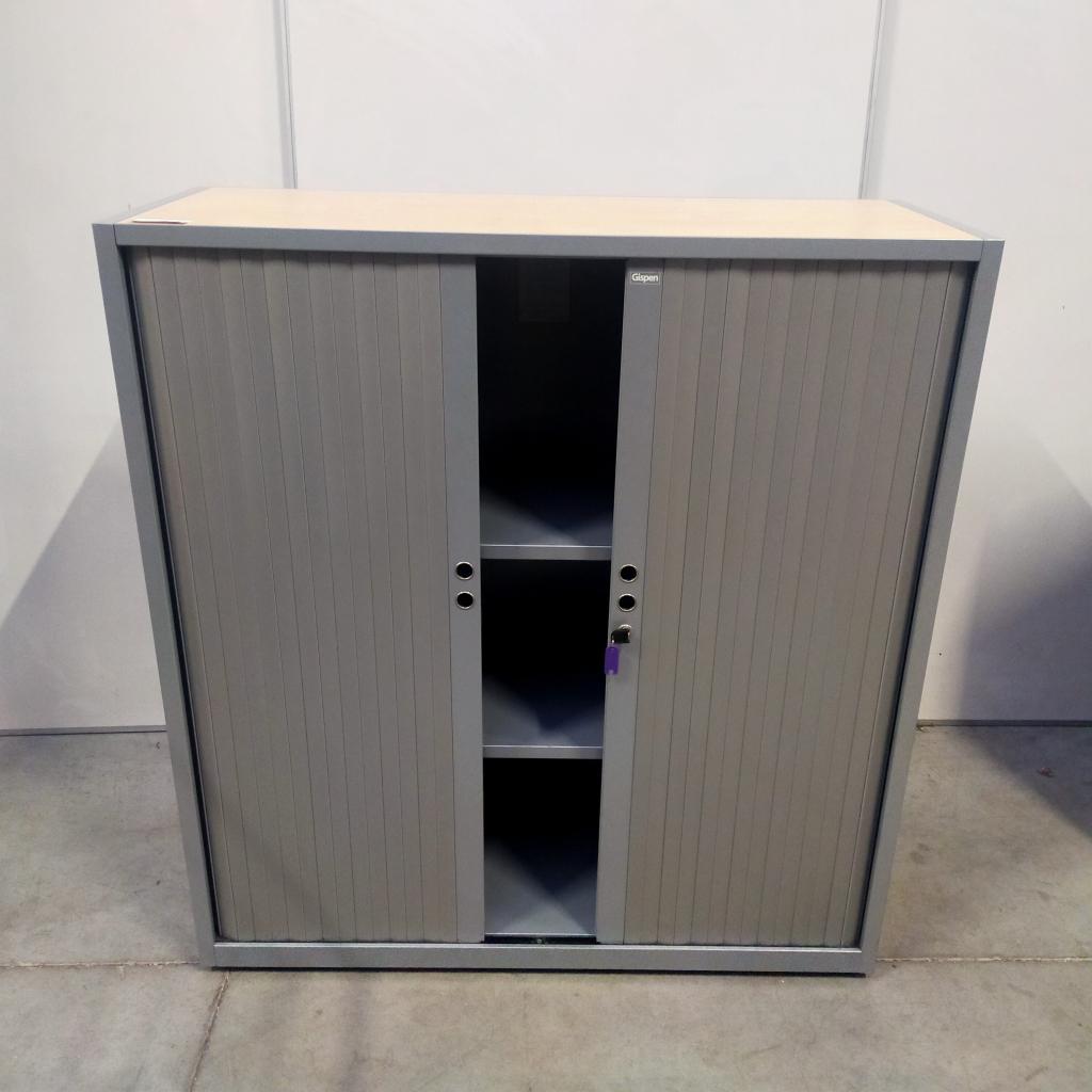 Gispen zeer nette roldeurkast - 130x120x45 cm, Huis en Inrichting, Kasten | Roldeurkasten en Archiefkasten, Niet ingevuld, Gebruikt