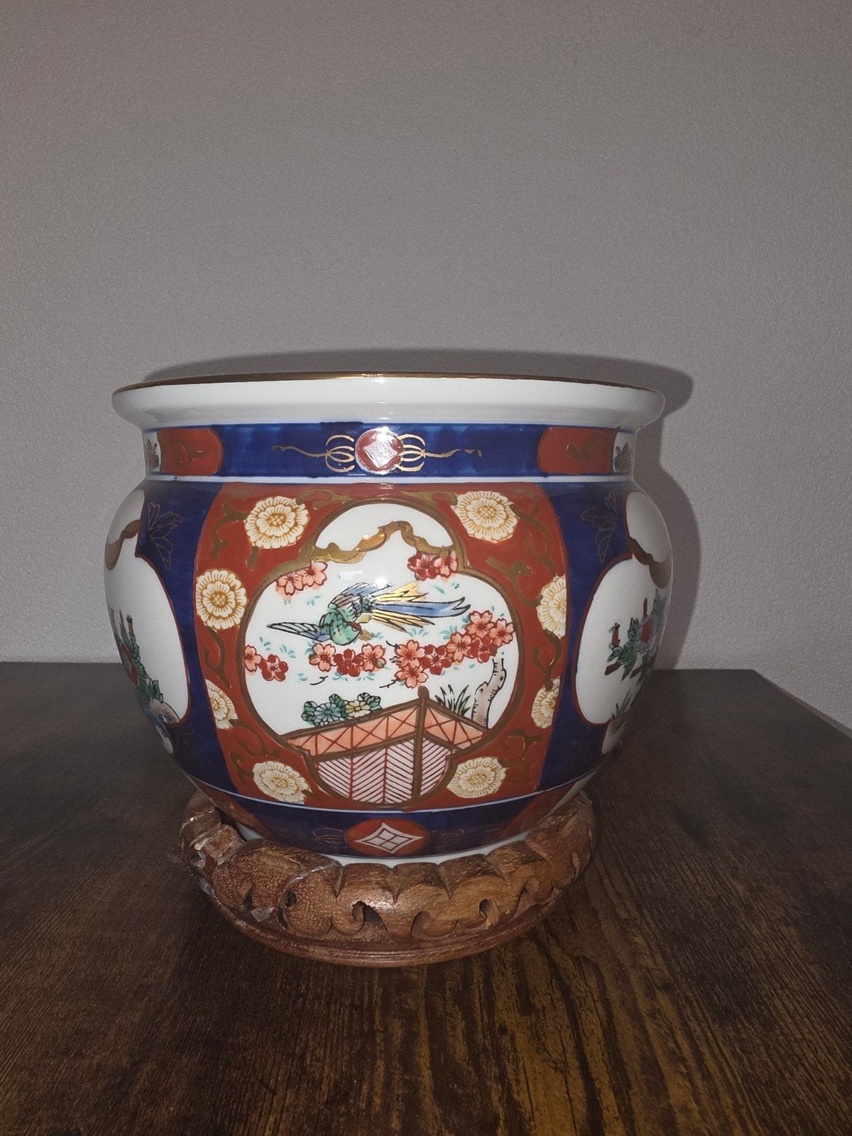 Goldimari Handgeschilderde Japanse Porseleinen Pot, Ophalen of Verzenden