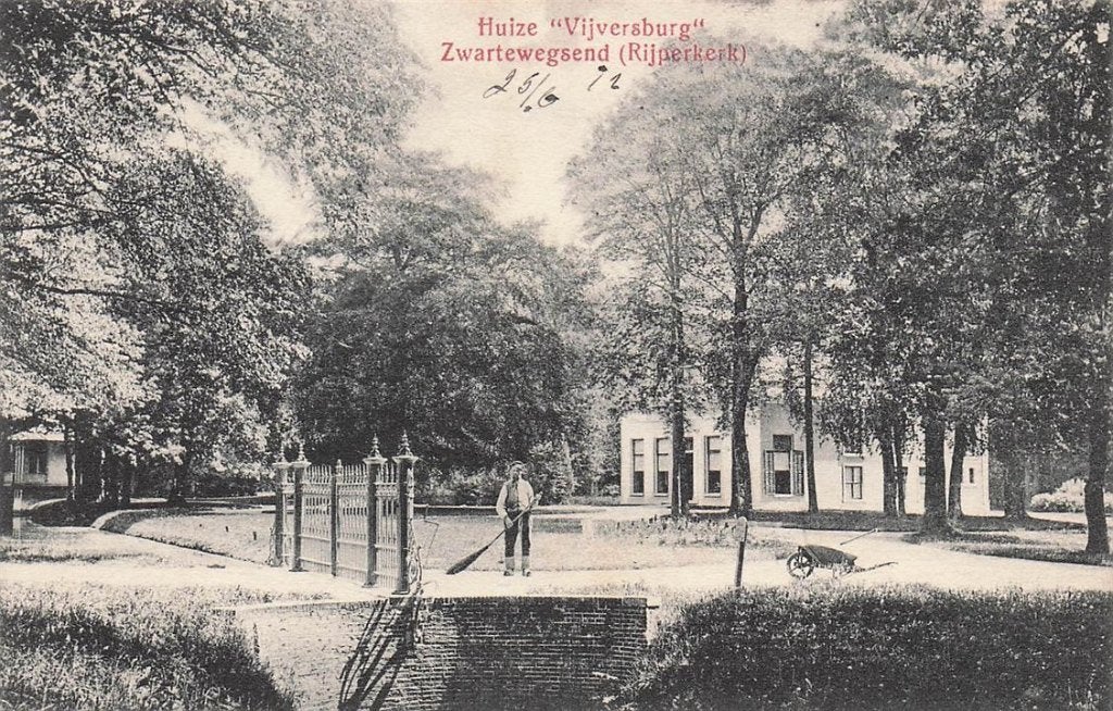 703-407-043 Huize Vijversburg Zwartewegsend (Rijperkerk), Verzenden, Voor 1920, Friesland
