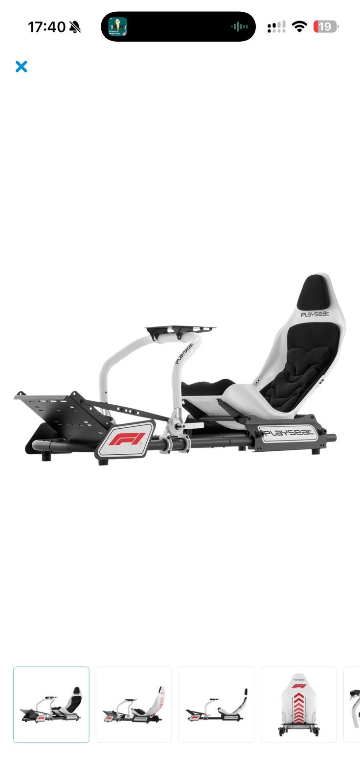 Playseat Formula Instinct F1 Edition, Spelcomputers en Games, Spelcomputers | Sony PlayStation Consoles | Accessoires, Ophalen