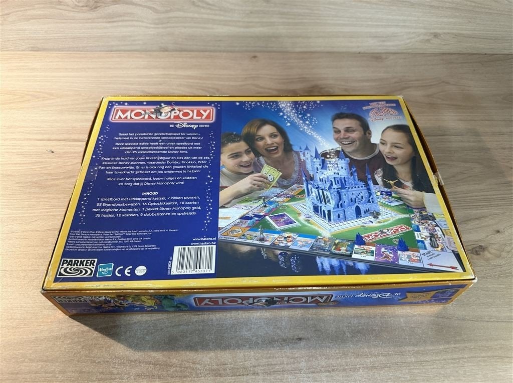 monopoly disney met 3d kasteel - s6885, Verzenden, Zo goed als nieuw