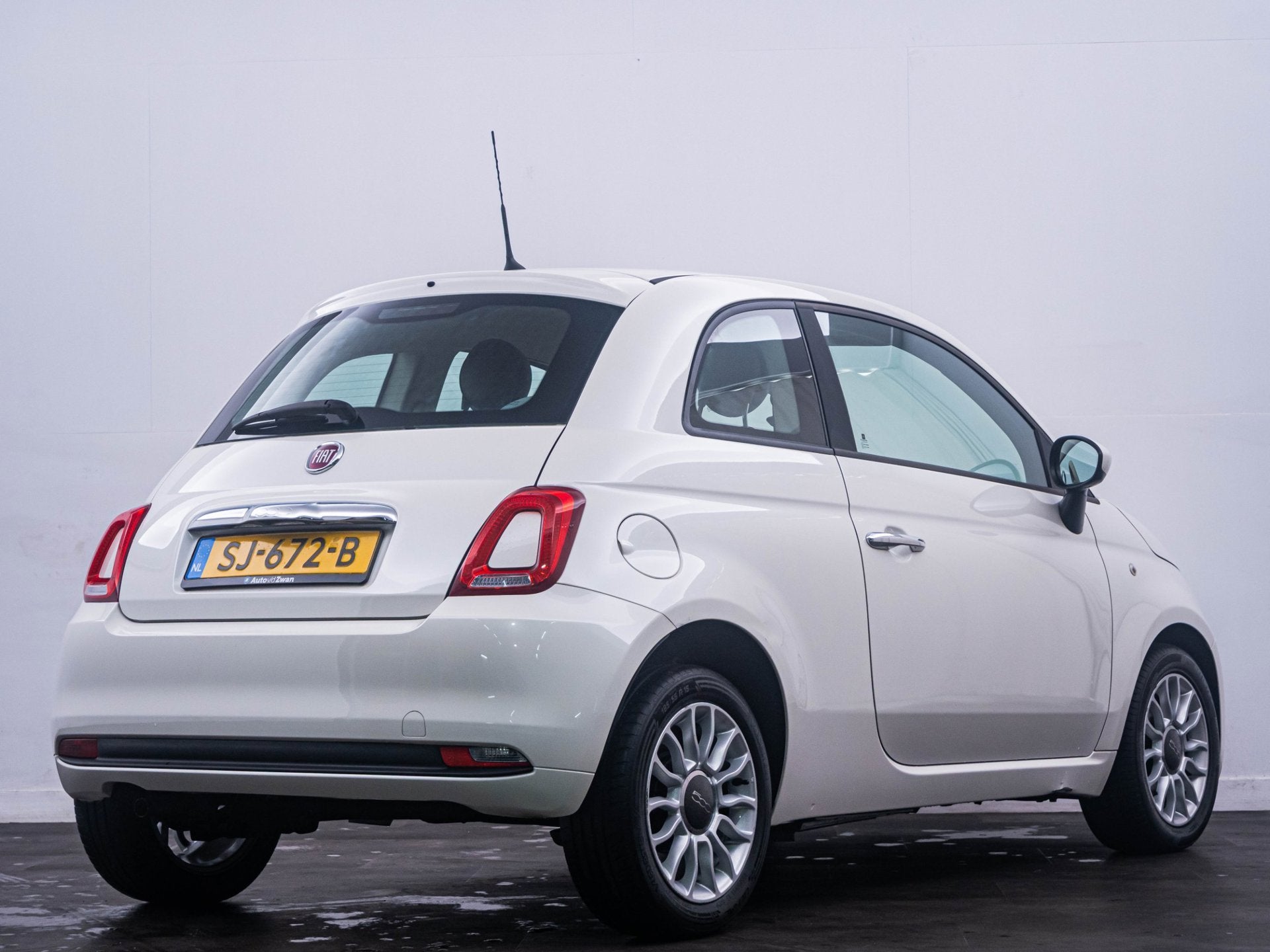 Fiat 500 0.9 TwinAir Turbo Popstar 'Automaat' Airco|ECO!, Auto's, Stof, Gebruikt, Wit, Origineel Nederlands