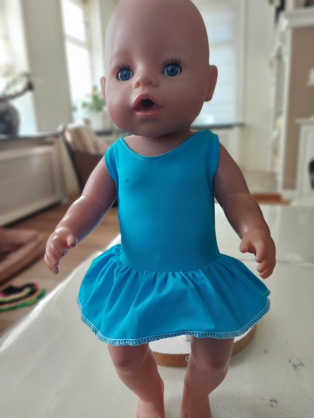 Leuke badpak rokje baby born pop 43cm, Ophalen of Verzenden, Nieuw, Babypop