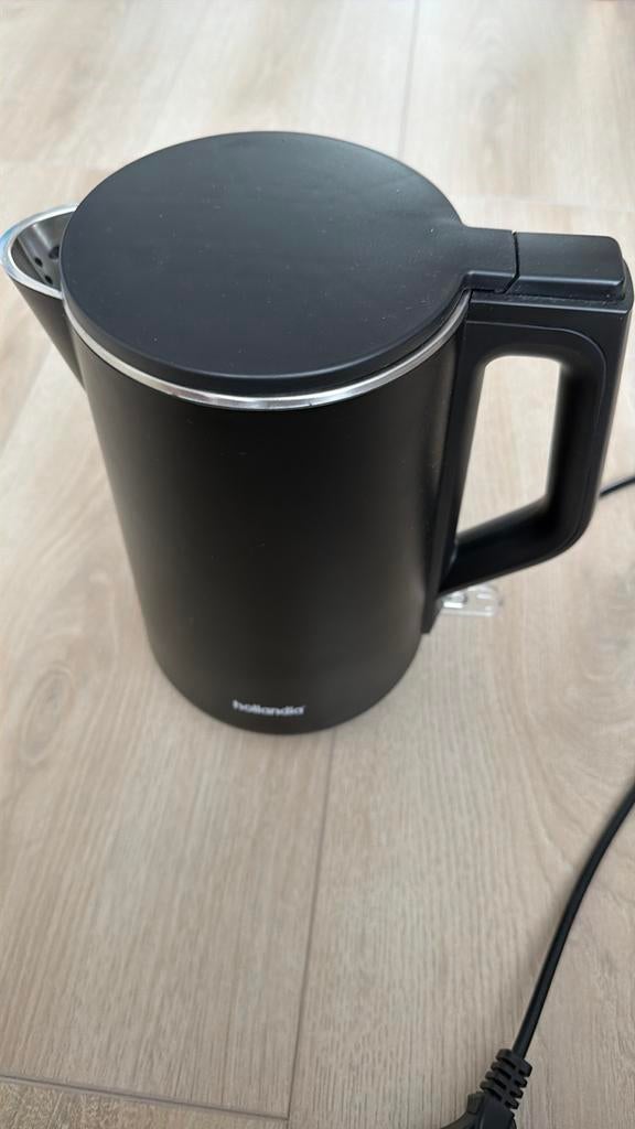 Hollandia Waterkoker Zwart - Zo goed als nieuw, Witgoed en Apparatuur, Waterkokers, 1 tot 2 liter, Ophalen of Verzenden, Zo goed als nieuw