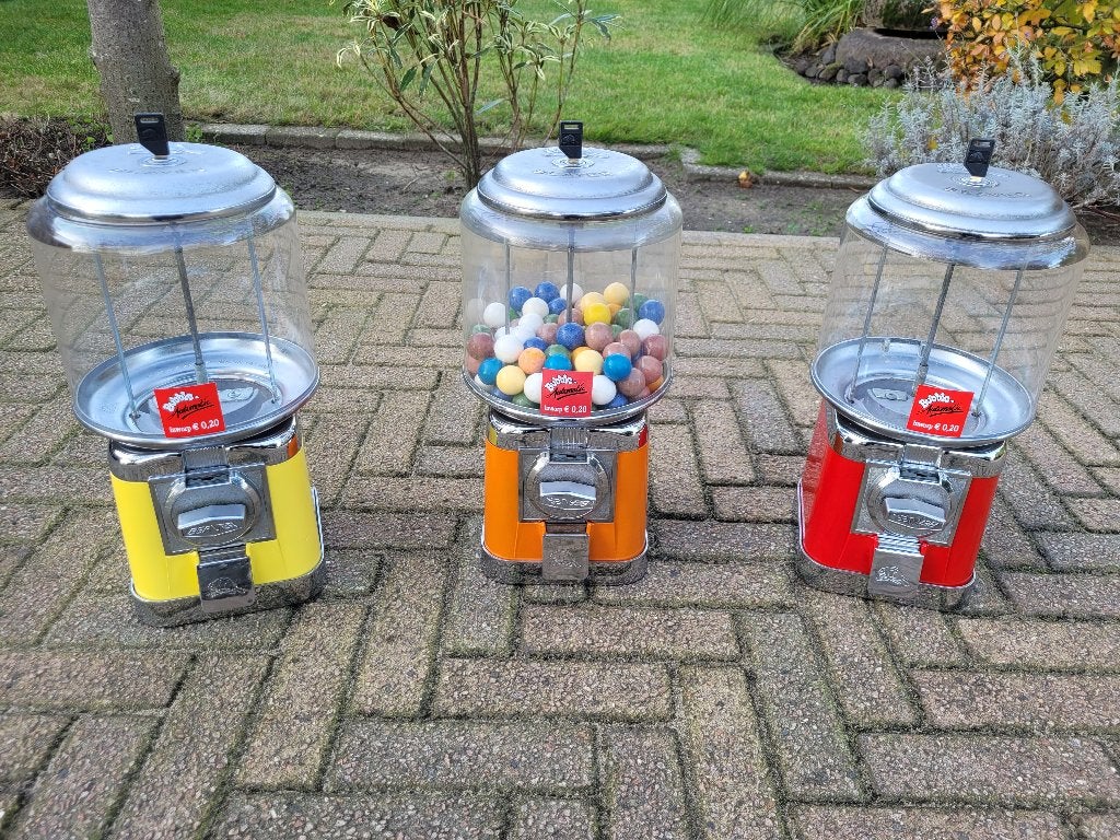 retro fifties sixties BEAVER kauwgomballen pinda automaten, Ophalen