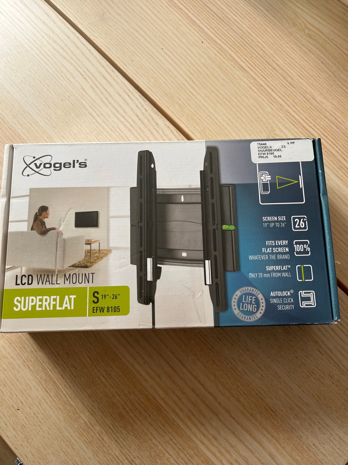 Vogel's EFW 8105 SuperFlat LCD Muurbeugel (19"-26"), Ophalen, Zo goed als nieuw