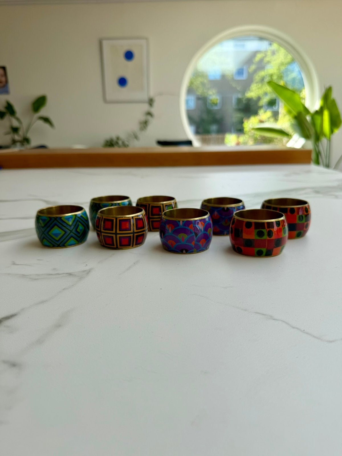 Servetringen 8 stuks, Ophalen of Verzenden, Zo goed als nieuw, Rechthoek
