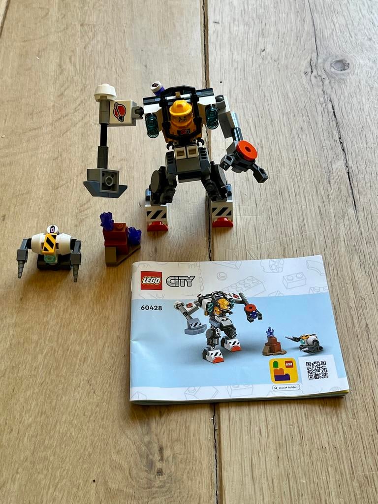 Lego City 60428 Ruimtebouwrobot met instructies, City, Lego, Ophalen of Verzenden, Zo goed als nieuw