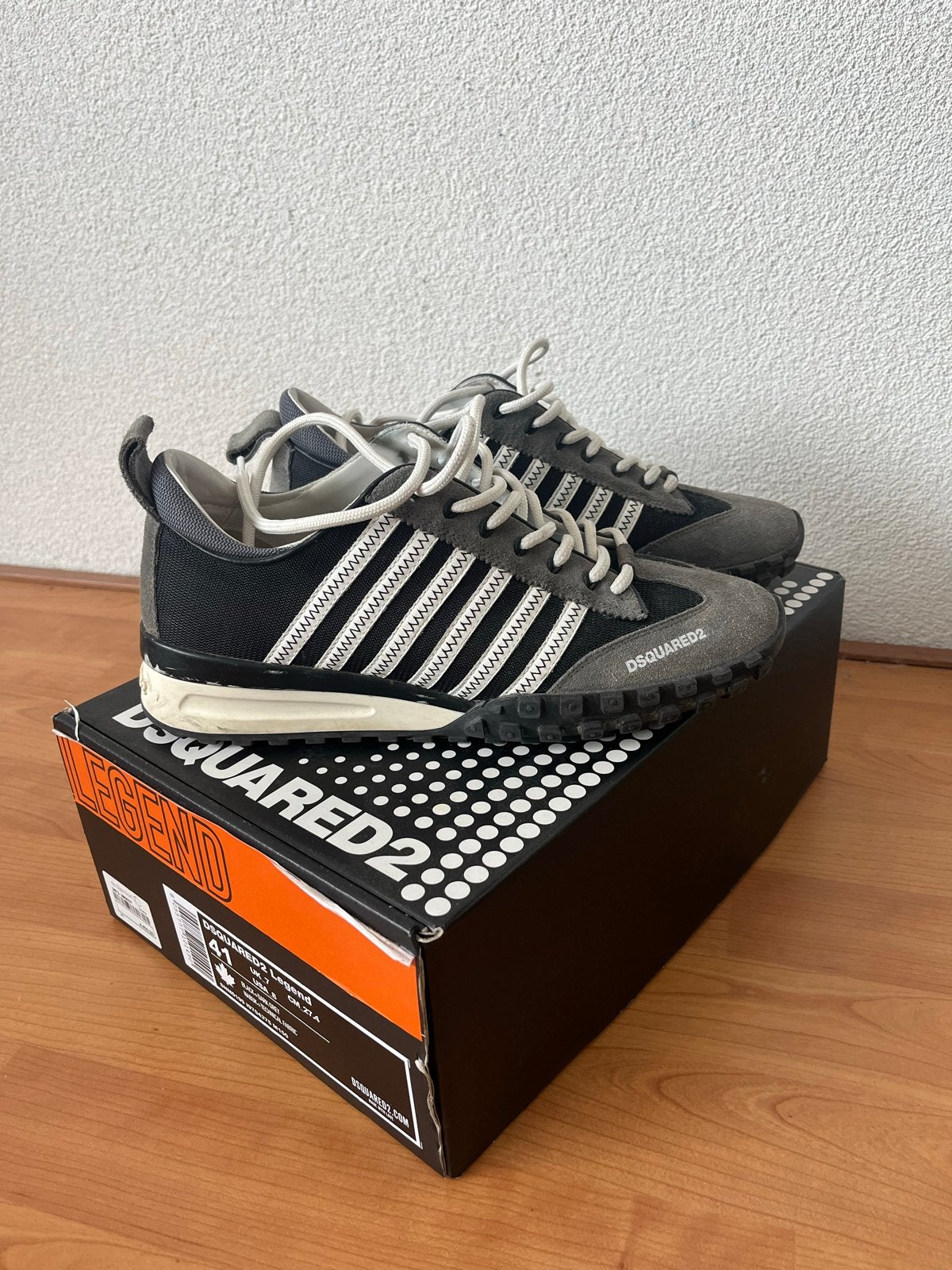 Dsquared2 schoenen, Ophalen of Verzenden, Gedragen, Zwart, Sneakers of Gympen