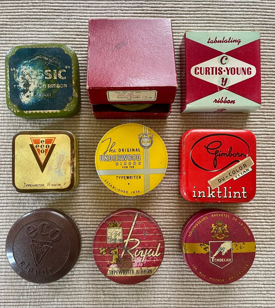 inktlintblikjes en -doosjes, Diversen, Typemachines, Ophalen of Verzenden, Gebruikt