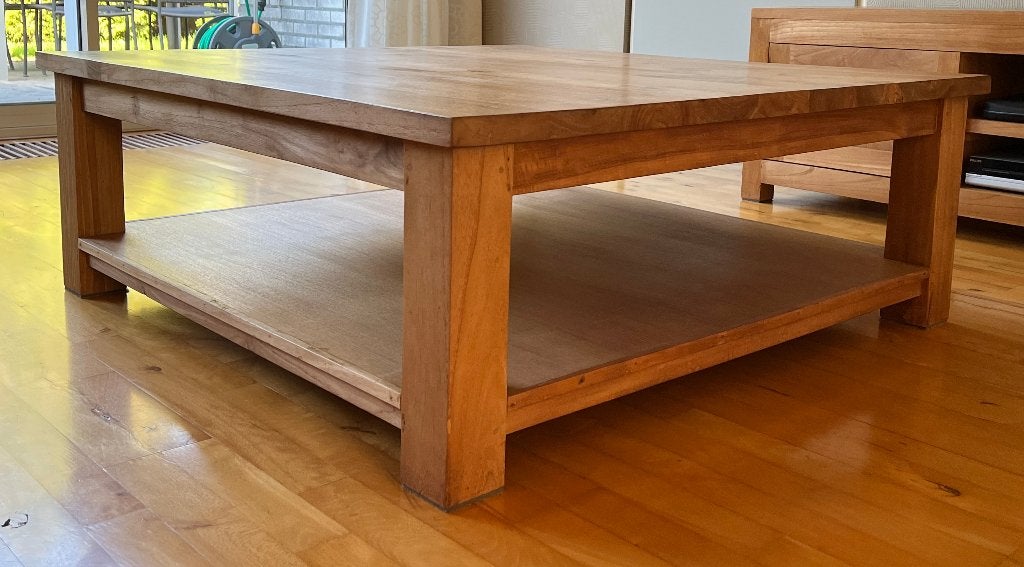 salontafel, Huis en Inrichting, Ophalen, Zo goed als nieuw, Teak, 5 – 50