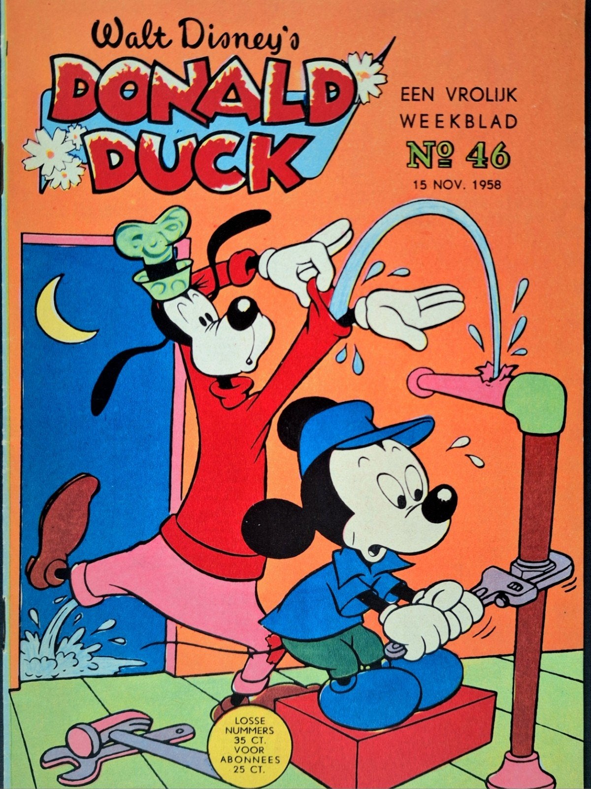 Donald Duck 1958 nr. 46, Eén stripboek, Ophalen of Verzenden, Zo goed als nieuw