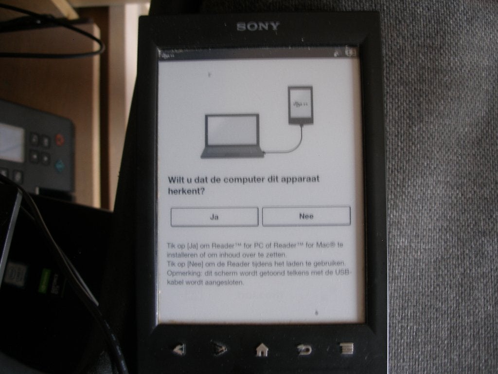Sony E-reader, Computers en Software, Ophalen of Verzenden, Gebruikt