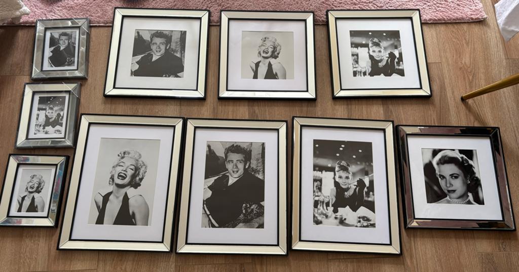 Fotolijsten met spiegelrand, Ophalen, Minder dan 50 cm, 50 tot 75 cm, Metaal of Aluminium