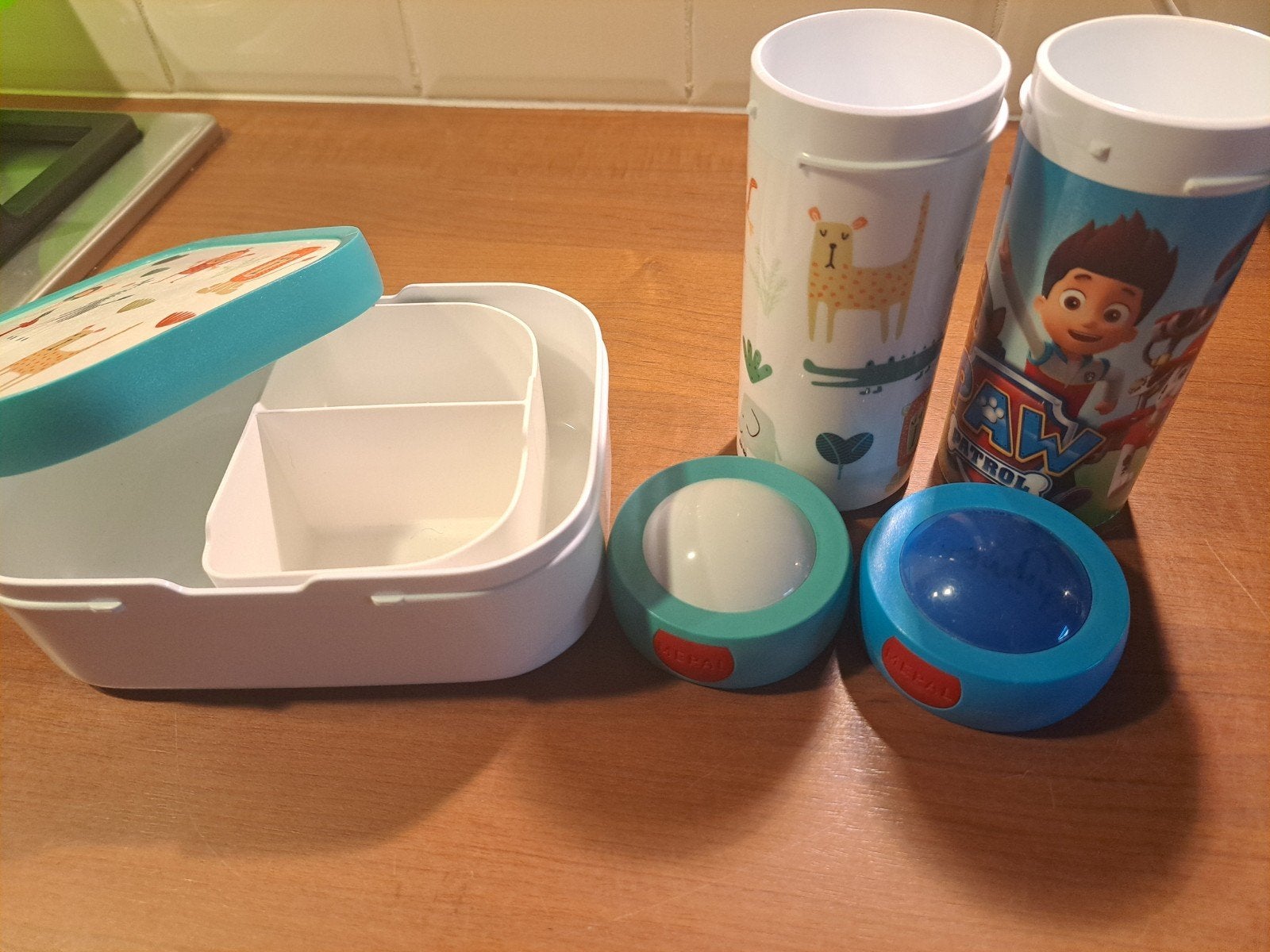 broodtrommel en bekkers Mepal, Ophalen, Overige kleuren, Beker of Kan, Zo goed als nieuw