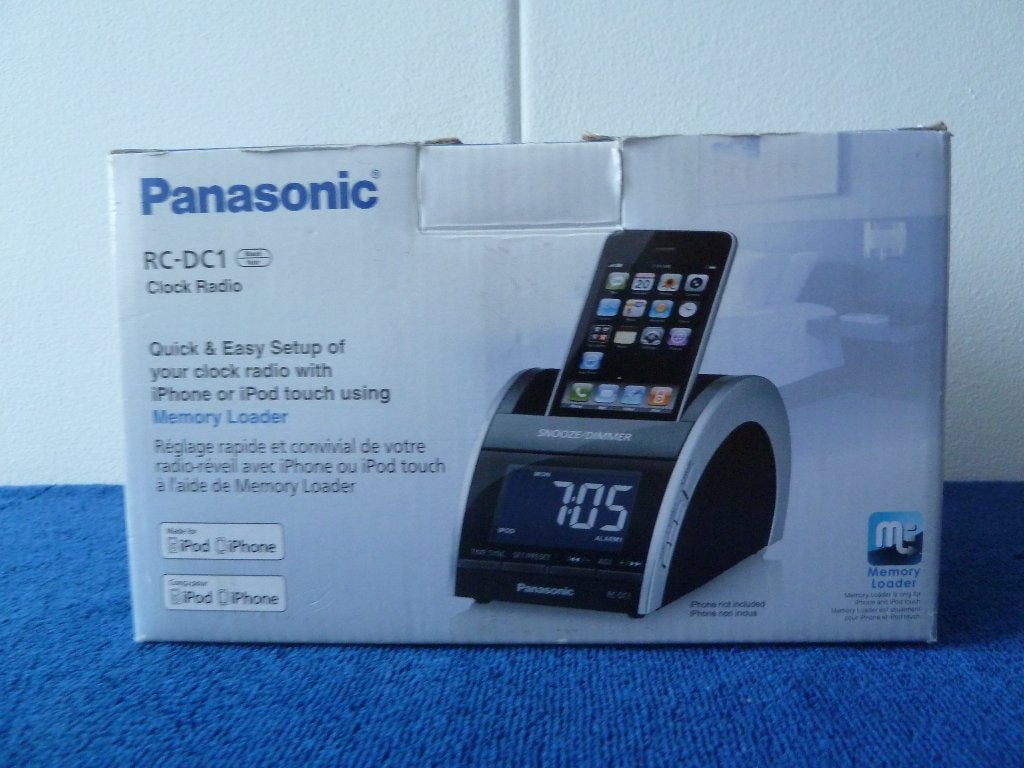 Panasonic RC-DC1 Clock Radio for iPhone / iPod, Dual Alarm, Audio, Tv en Foto, Ophalen of Verzenden