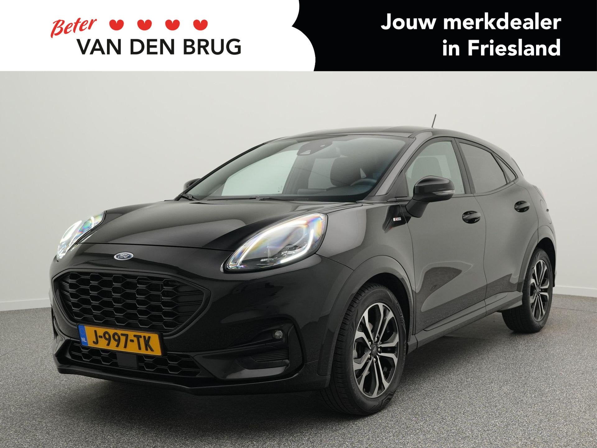 Ford Puma 1.0 EcoBoost 125 PK Hybrid ST-Line X | Navigatie |, Auto's, Voorwielaandrijving, Leder en Stof, Origineel Nederlands