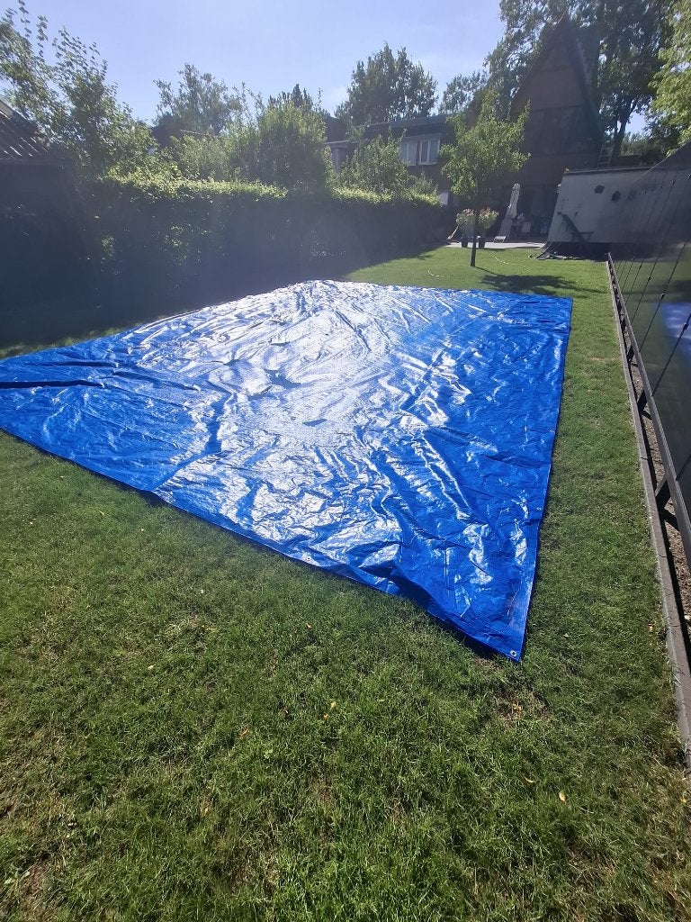 Afdekzeil, Ophalen, Zo goed als nieuw, 15 m² of meer, Zeil