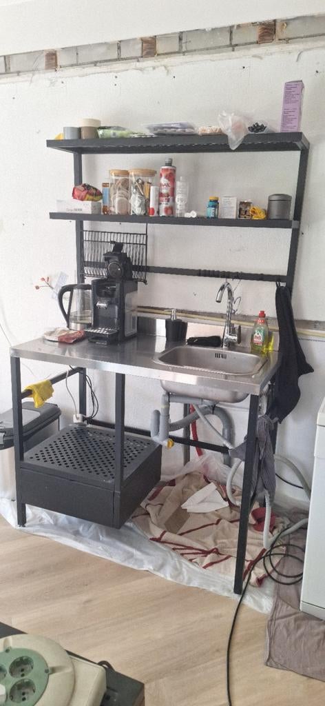 HELE MOOIE, PRAKTISCHE EN COMPLETE NOODKEUKEN EN MEER!!, Huis en Inrichting, Keuken | Complete keukens, Ophalen, Zo goed als nieuw